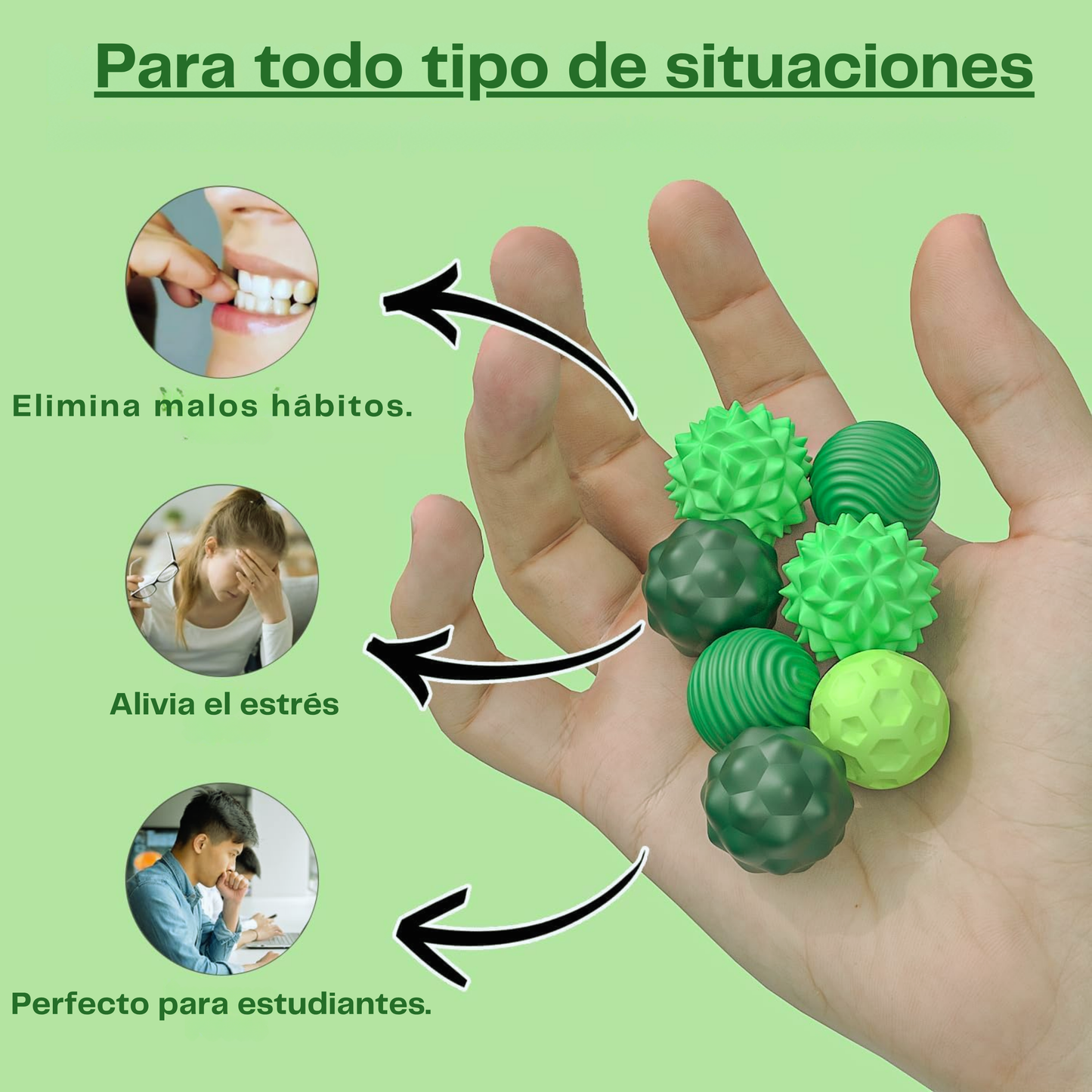 Orbes magnéticos anti estrés